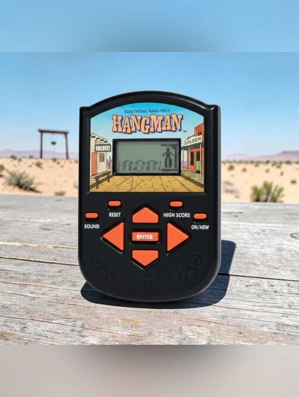 1995 Milton Bradley Hangman Electronic Handheld Game W/Batteries TESTED WORKING